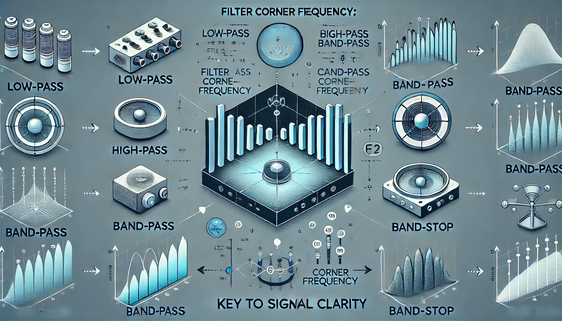 Which capacitors deal with corner frequency