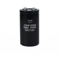 LPE 400v 4700uf 85℃ 12000 hours screw capacitor