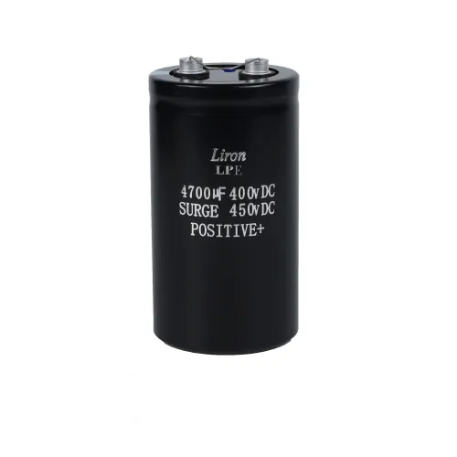 LPE 400v 4700uf 85℃ 12000 hours screw capacitor